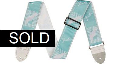 Fender Monogrammed Strap Daphne Blue